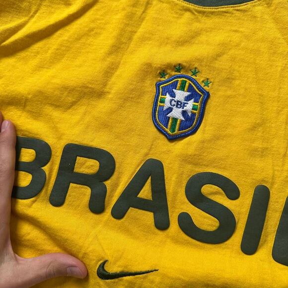 Vintage Y2K Brazil Brazil Soccer Futbol Graphic Jersey Shirt - Picture 5 of 8